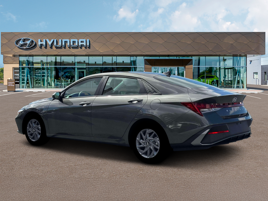 New 2026 Hyundai Elantra Hybrid Blue Sedan
