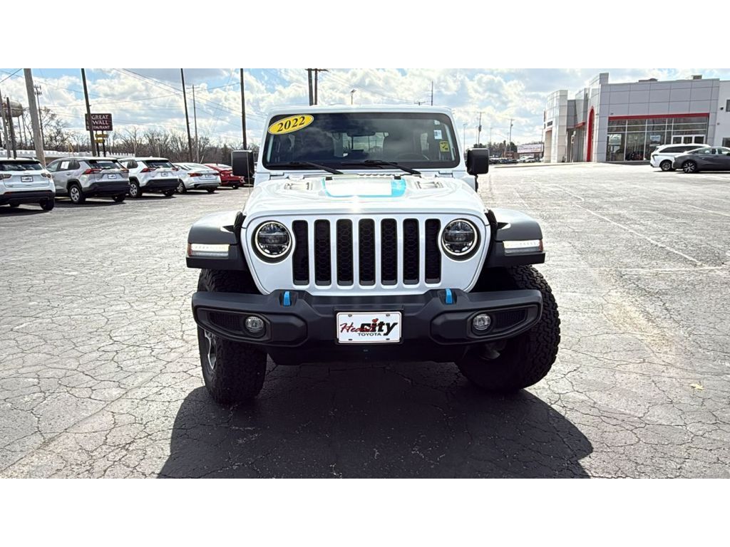 Used 2022 Jeep Wrangler Unlimited Rubicon 4XE with VIN 1C4JJXR62NW108447 for sale in Elkhart, IN