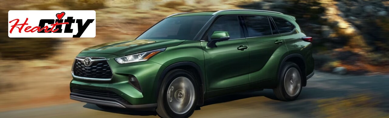 Heart City Toyota dealership showcasing Toyota vehicles in Mishawaka, Indiana.