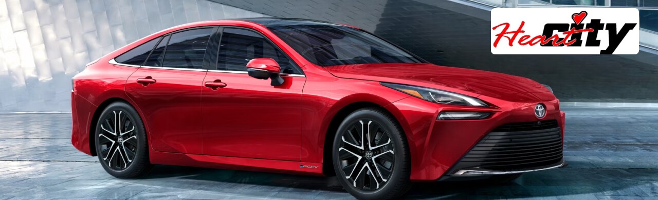 Heart City Toyota showcasing Toyota Mirai.