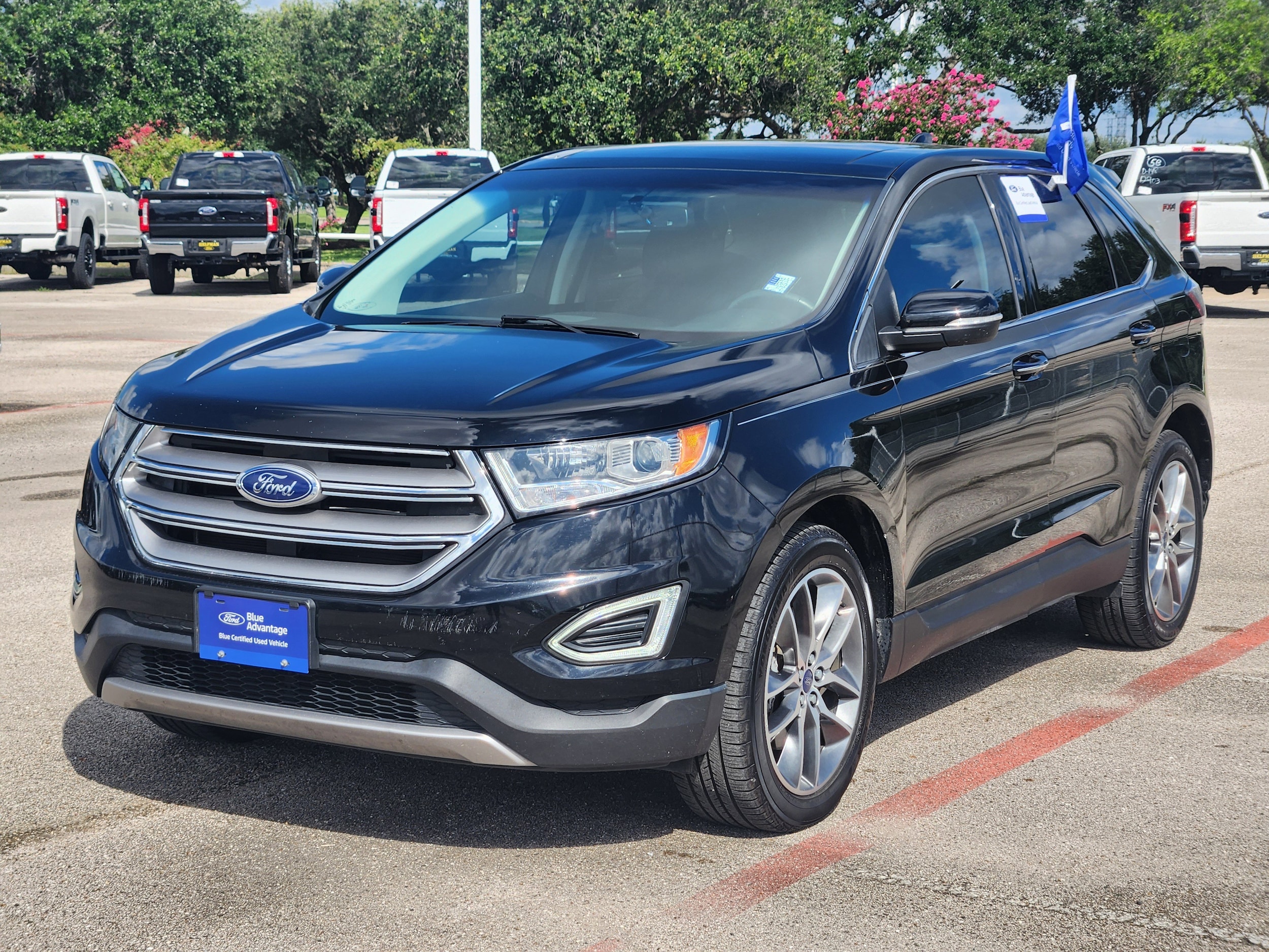 Used 2016 Ford Edge Titanium with VIN 2FMPK3K88GBB51542 for sale in Stafford, TX