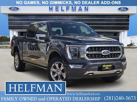 Used 2021 Ford F-150 Platinum Truck SuperCrew Cab for Sale in Stafford, TX at Helfman Ford
