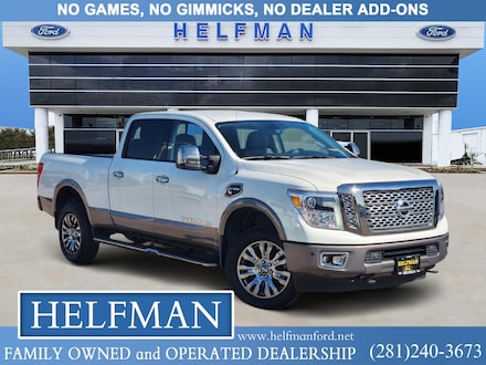 Used 2016 Nissan Titan XD Platinum Reserve Truck Crew Cab for Sale in Stafford, TX at Helfman Ford
