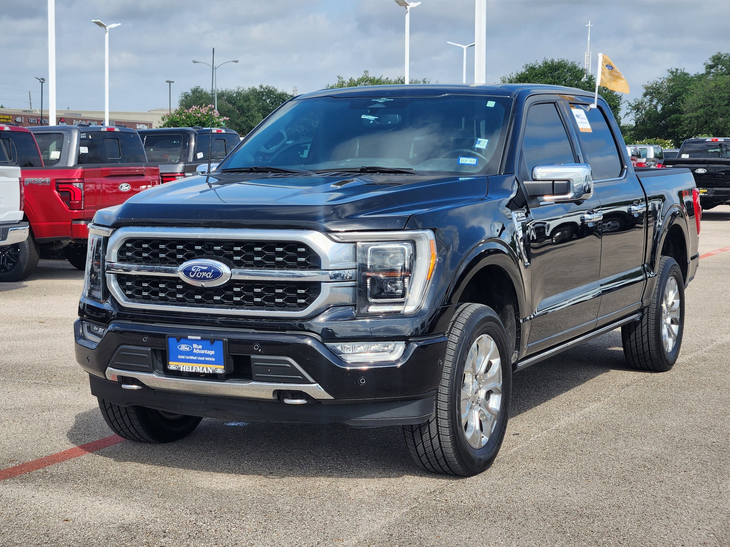 Certified 2023 Ford F-150 Platinum with VIN 1FTFW1E88PFA36989 for sale in Stafford, TX