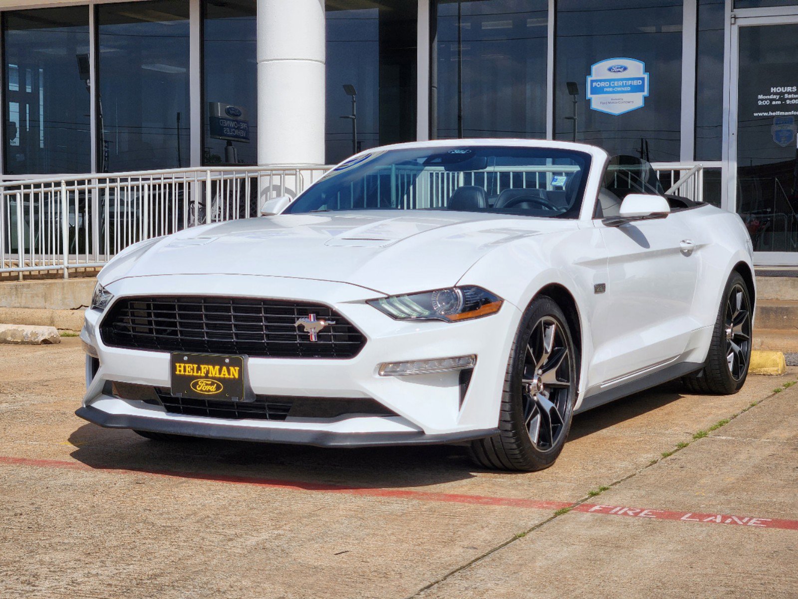 Certified 2023 Ford Mustang EcoBoost Premium with VIN 1FATP8UD5P5101199 for sale in Stafford, TX