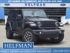 Used 2025 Jeep Wrangler Rubicon SUV 1C4PJXFN0SW572578 for Sale in Stafford, TX at Helfman Ford