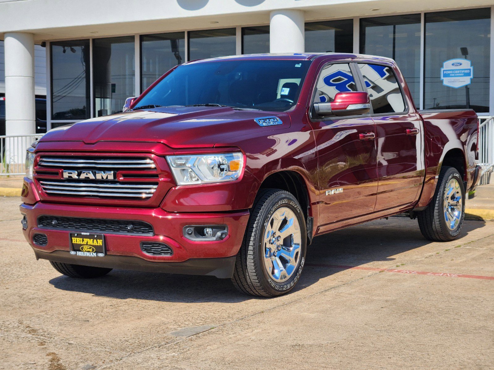 Used 2020 RAM Ram 1500 Pickup Big Horn/Lone Star with VIN 1C6SRFFT1LN145386 for sale in Stafford, TX