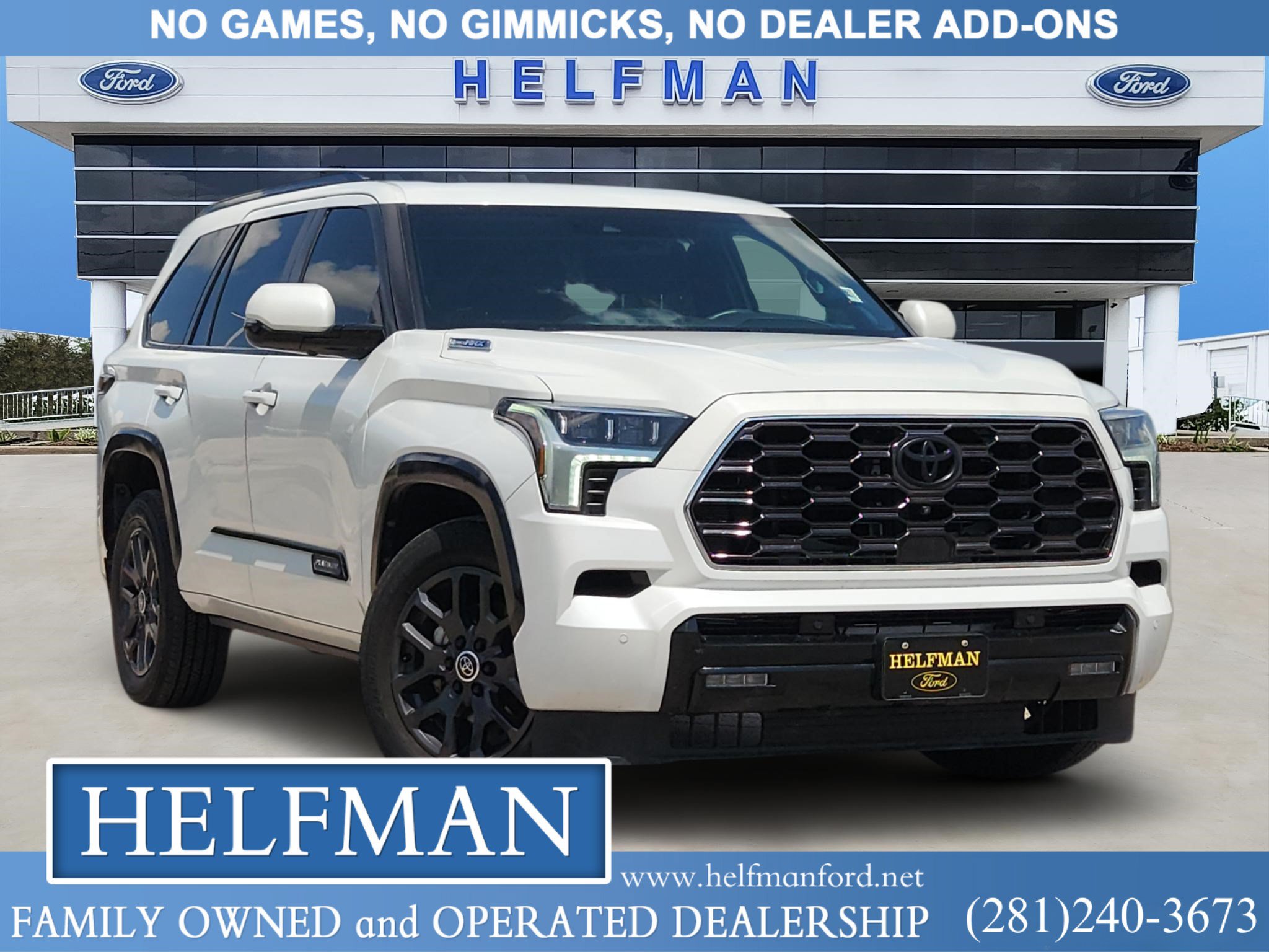 Used 2024 Toyota Sequoia Platinum SUV 7SVAAABA3RX028804 for Sale in Stafford, TX at Helfman Ford