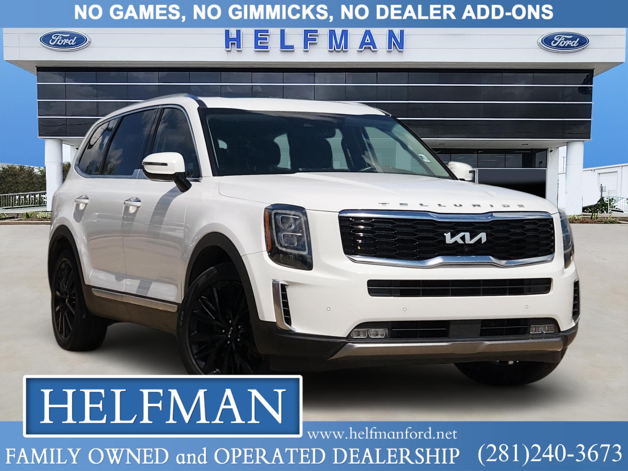 Used 2022 Kia Telluride SX SUV 5XYP54HC9NG263336 for Sale in Stafford, TX at Helfman Ford