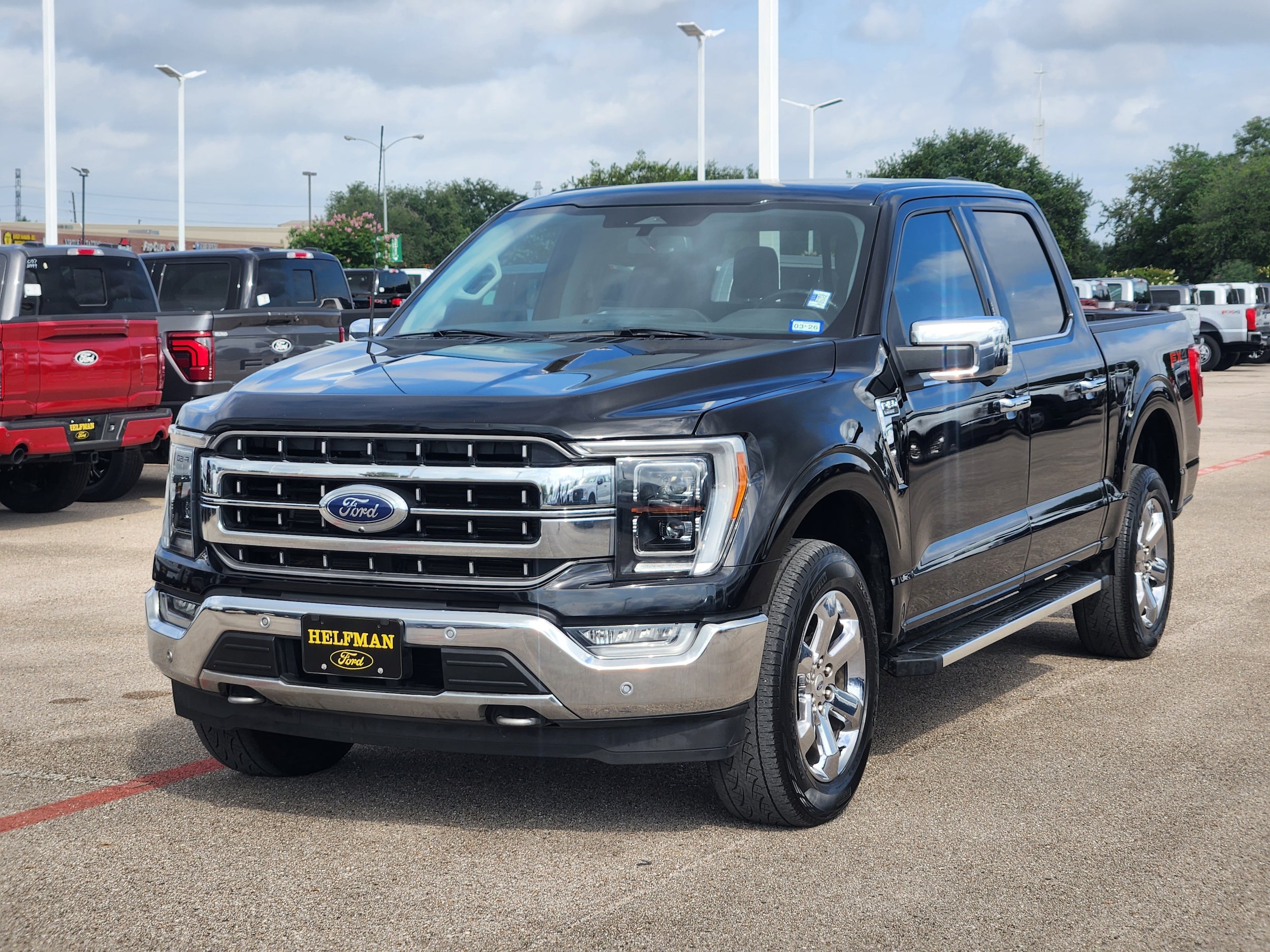 Certified 2023 Ford F-150 Lariat with VIN 1FTFW1E87PKD73807 for sale in Stafford, TX