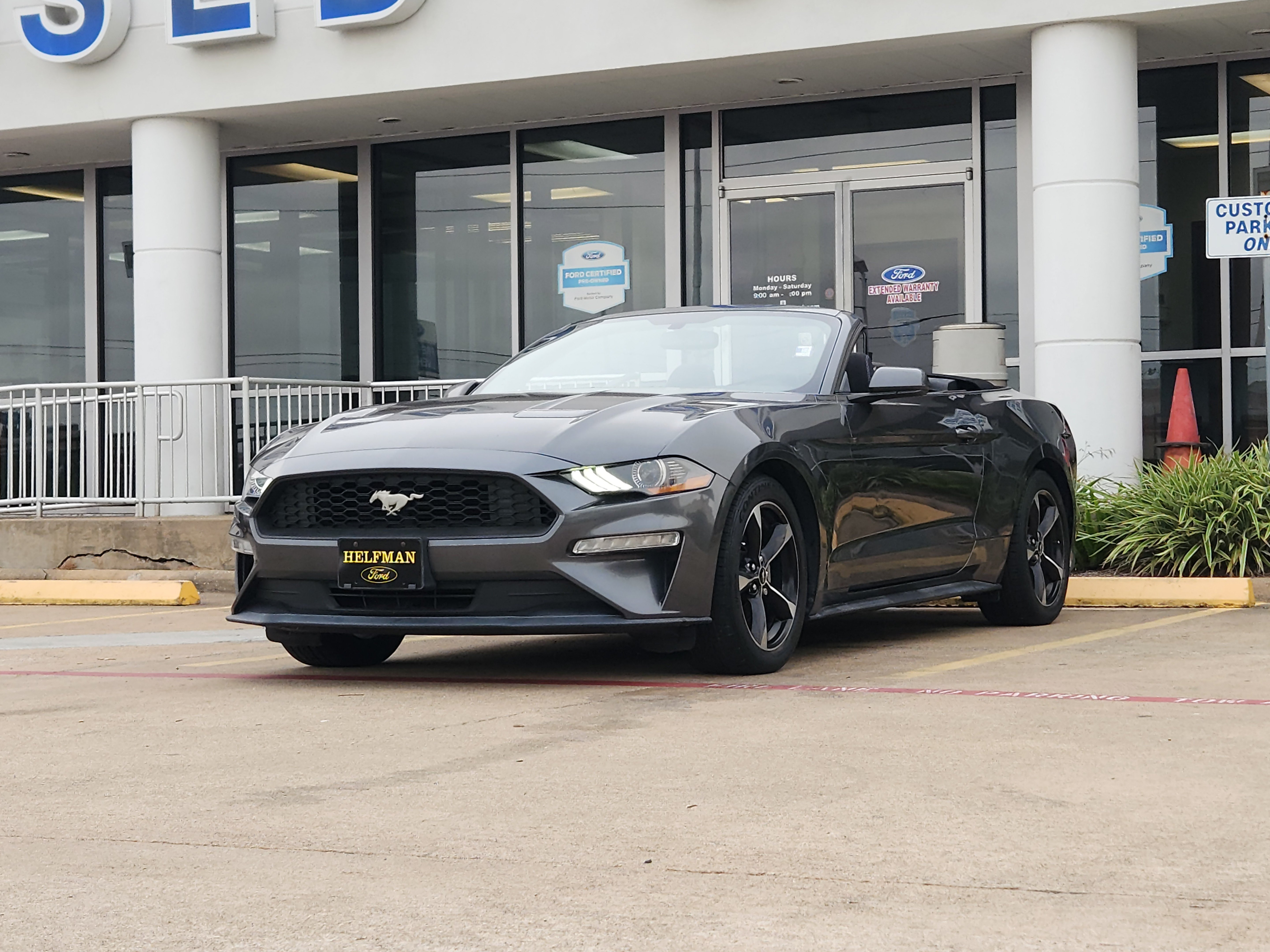 Used 2018 Ford Mustang EcoBoost with VIN 1FATP8UH7J5172138 for sale in Stafford, TX