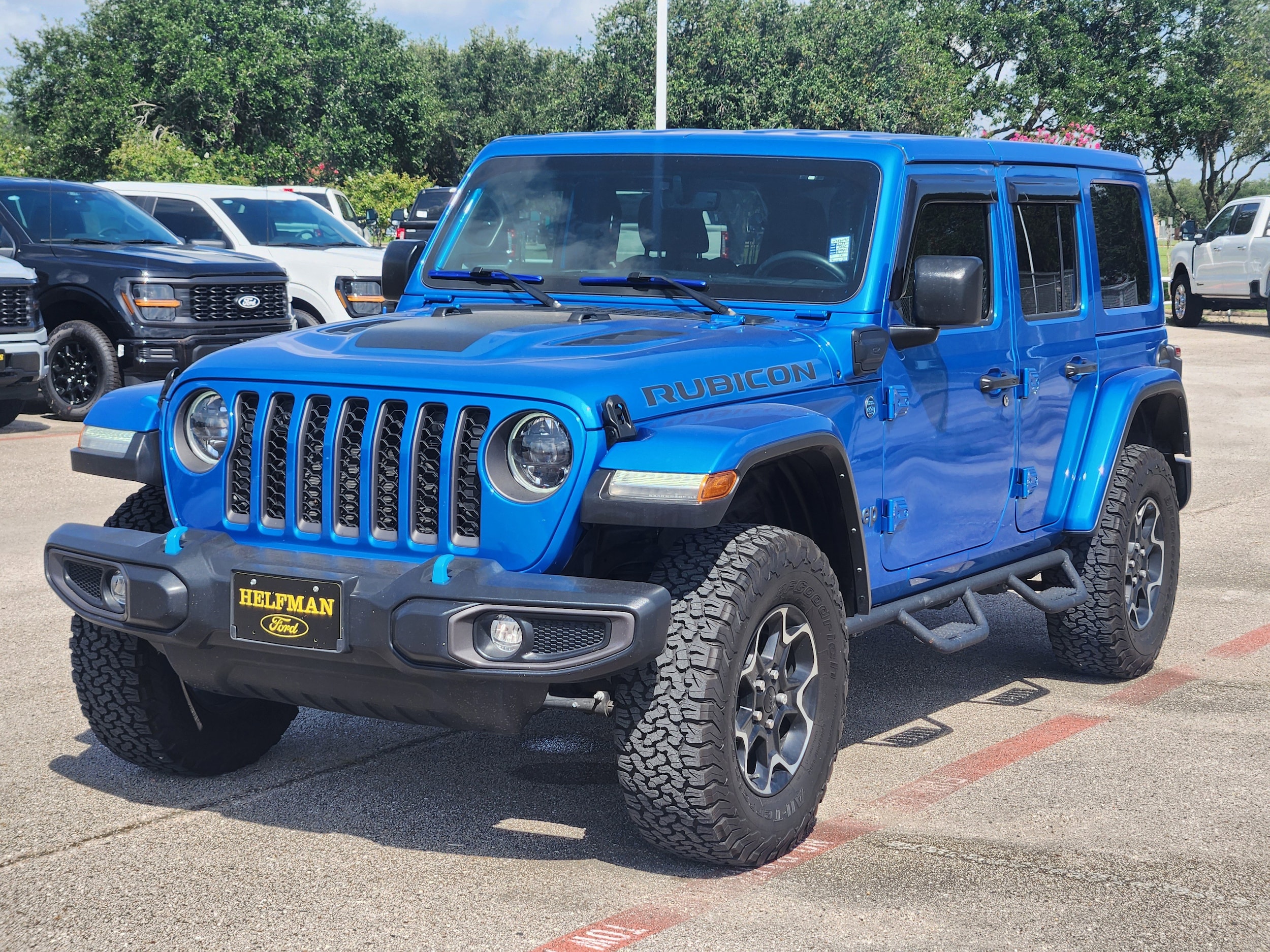Used 2023 Jeep Wrangler 4xe Rubicon 4XE with VIN 1C4JJXR64PW586095 for sale in Stafford, TX