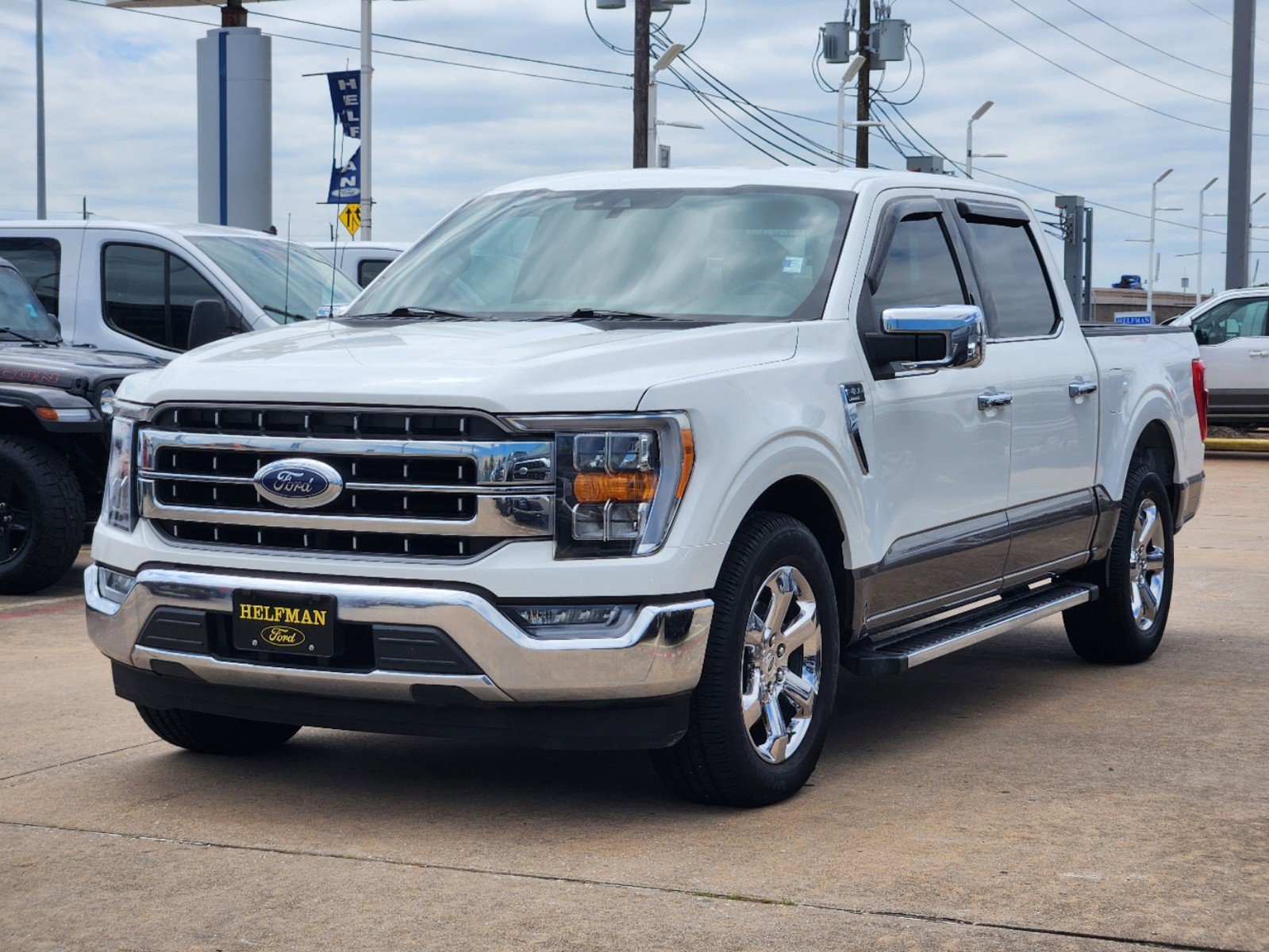 Certified 2021 Ford F-150 Lariat with VIN 1FTFW1C8XMFA25491 for sale in Stafford, TX