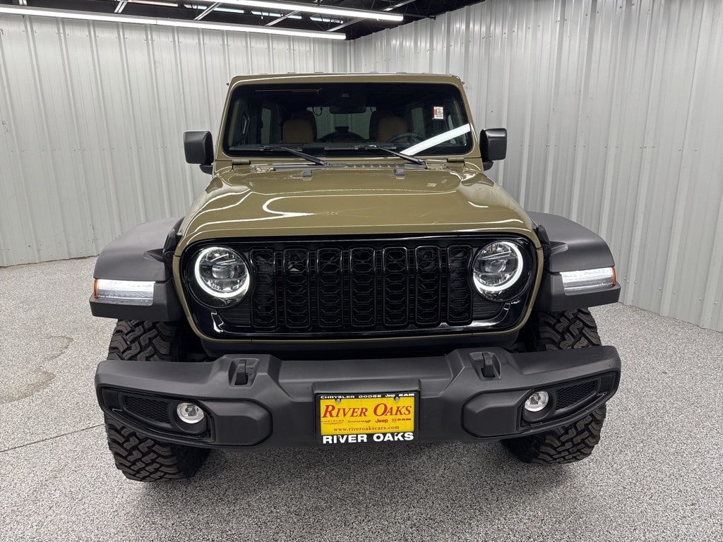 Used 2025 Jeep Wrangler 4-Door Willys with VIN 1C4PJXDN2SW507380 for sale in Houston, TX
