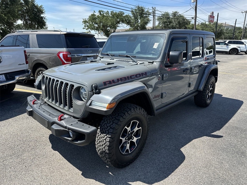 Used 2021 Jeep Wrangler Unlimited Rubicon with VIN 1C4HJXFN2MW684659 for sale in Houston, TX