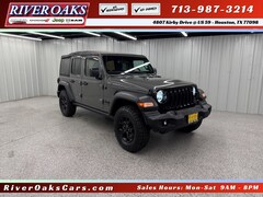 Used 2020 Jeep Wrangler Unlimited Willys SUV 1C4HJXDG0LW189217 for Sale in Houston, TX at River Oaks Chrysler Jeep Dodge Ram