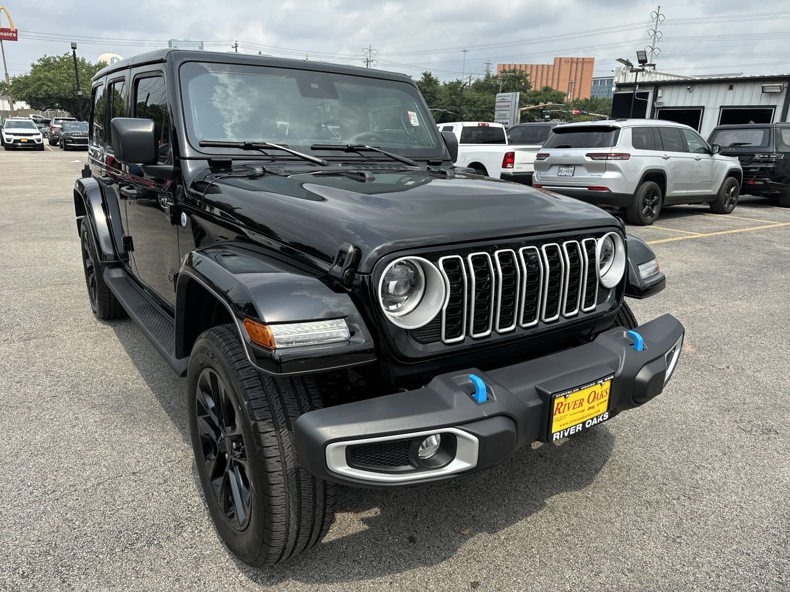 Used 2024 Jeep Wrangler 4xe Sahara 4XE with VIN 1C4RJXP68RW217569 for sale in Houston, TX