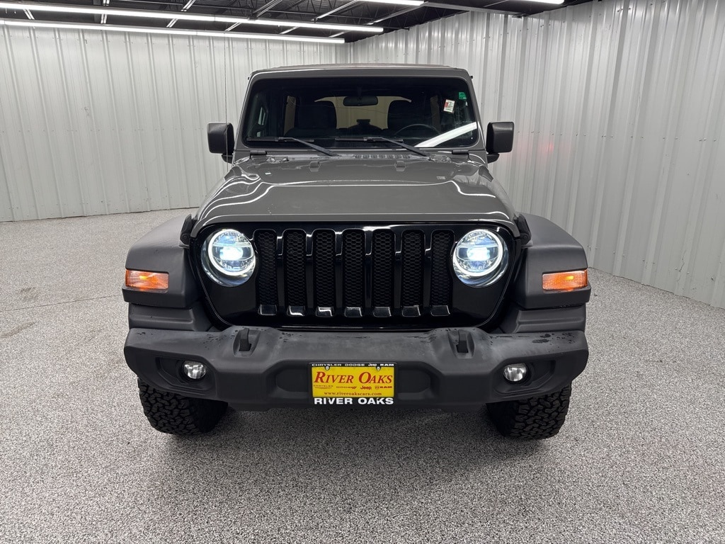 Used 2020 Jeep Wrangler Unlimited Willys with VIN 1C4HJXDG0LW189217 for sale in Houston, TX
