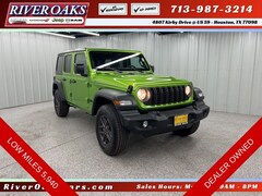 Used 2025 Jeep Wrangler Sport S SUV 1C4PJXDN0SW646150 for Sale in Houston, TX at River Oaks Chrysler Jeep Dodge Ram