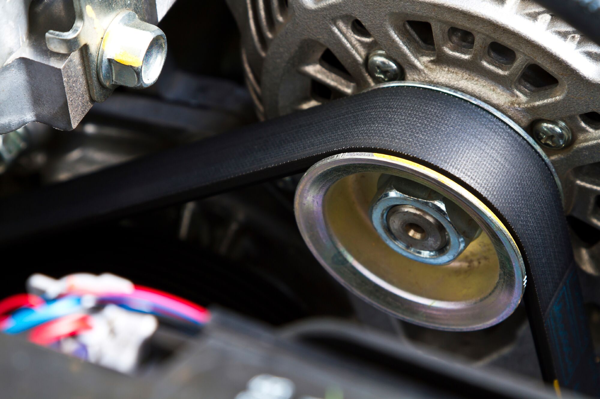 belt installed in a motor