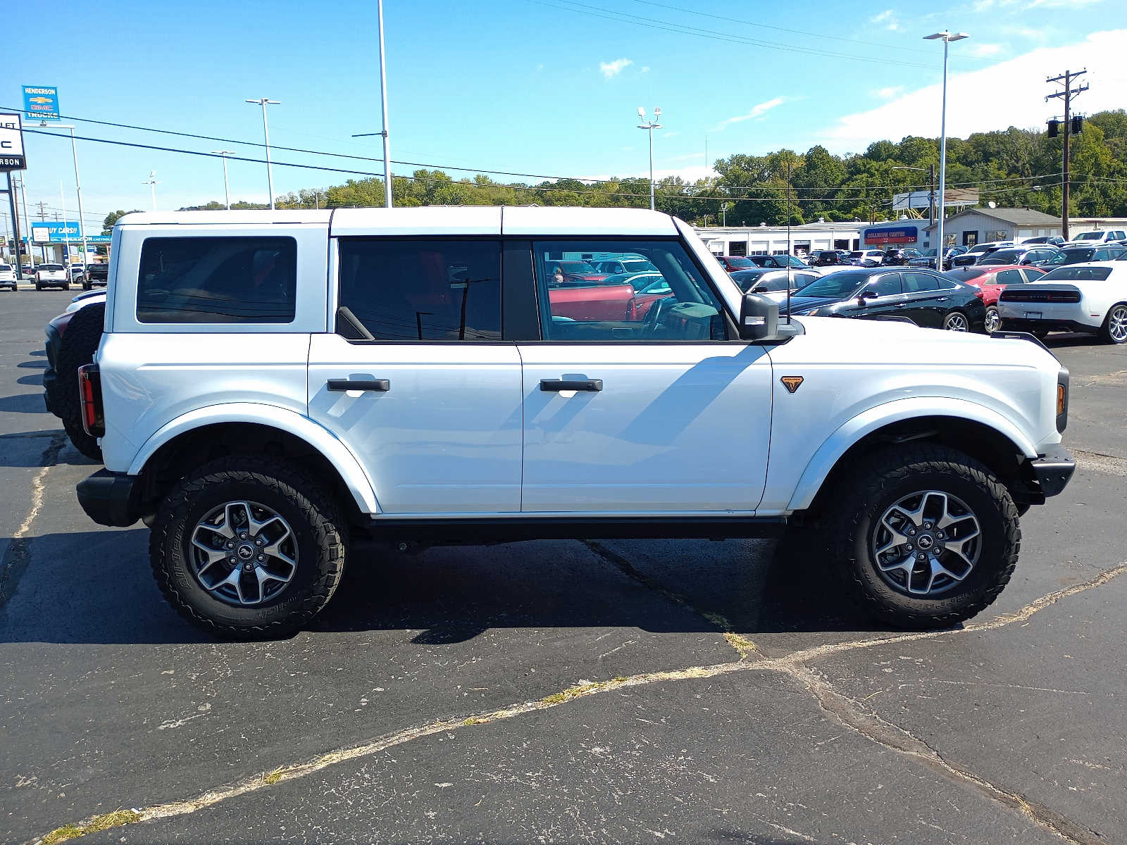 Used 2023 Ford Bronco 4-Door Badlands with VIN 1FMEE5DP6PLA83482 for sale in Henderson, KY