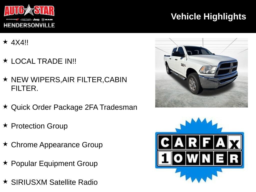Used 2014 Ram 2500 Tradesman Truck Crew Cab