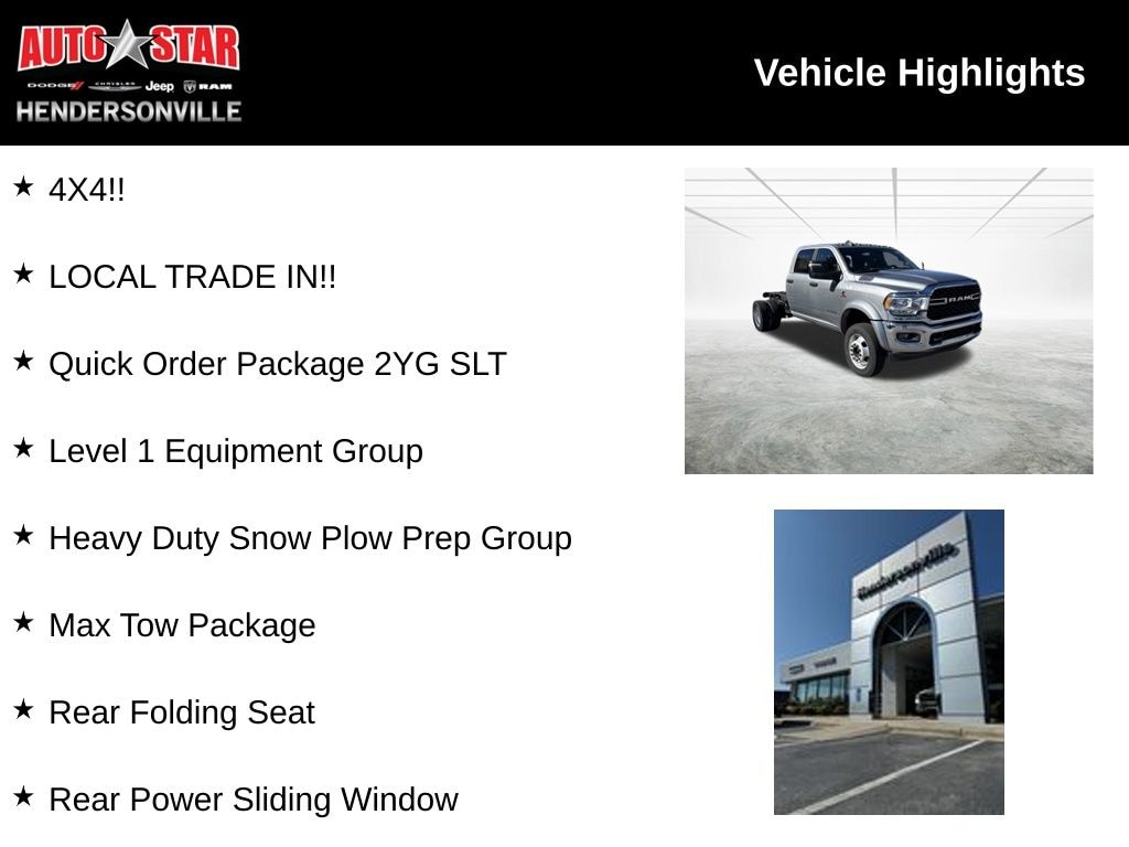 Used 2024 Ram 4500HD SLT Truck Crew Cab