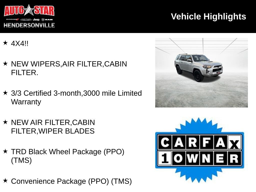 Used 2022 Toyota 4Runner TRD Off-Road Premium SUV