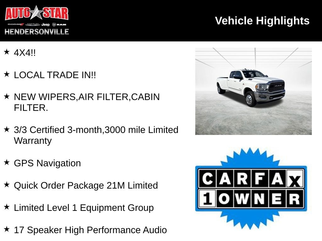 Used 2019 Ram 3500 Limited Truck Crew Cab