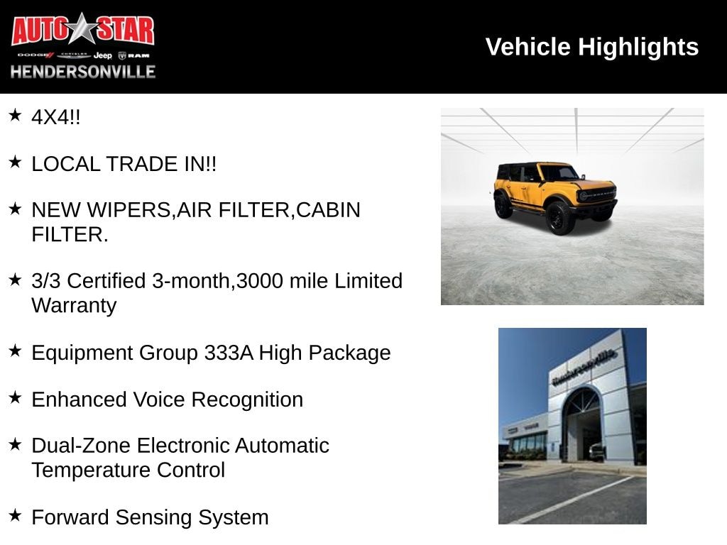 Used 2021 Ford Bronco Wildtrak SUV