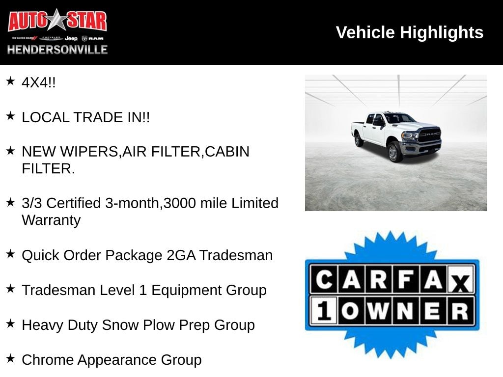 Used 2023 Ram 2500 Tradesman Truck Crew Cab