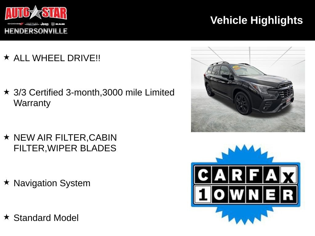 Used 2024 Subaru Ascent Onyx Edition SUV