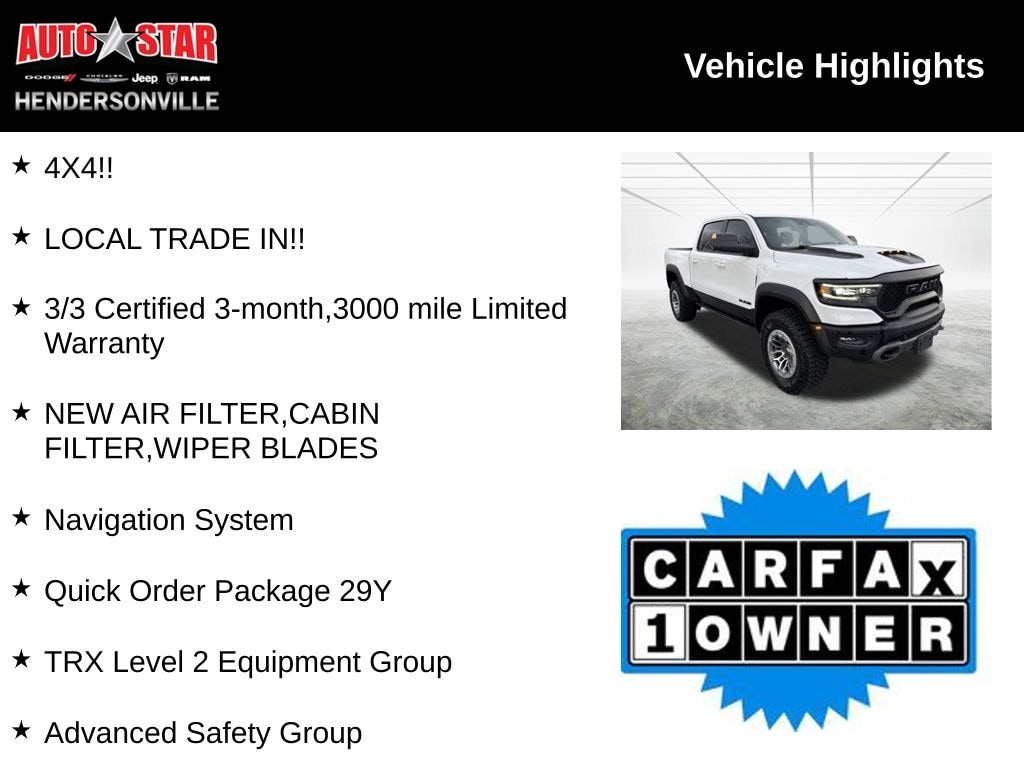 Used 2022 Ram 1500 TRX Truck Crew Cab