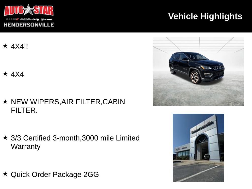 Used 2020 Jeep Compass Limited SUV