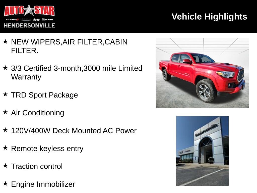 Used 2019 Toyota Tacoma TRD Sport Truck Double Cab