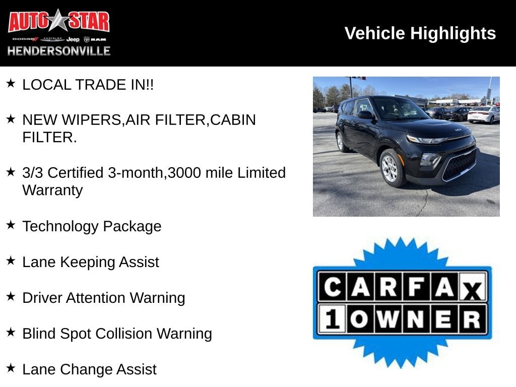 Used 2022 Kia Soul LX Hatchback