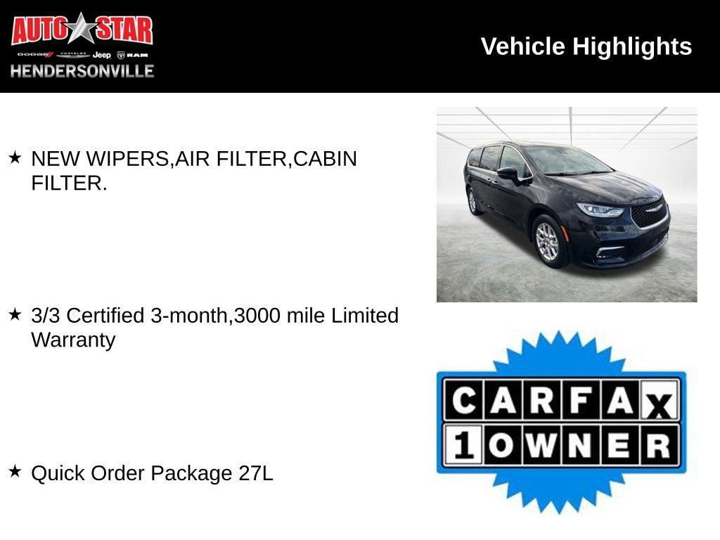 Used 2024 Chrysler Pacifica Touring L Van Passenger Van