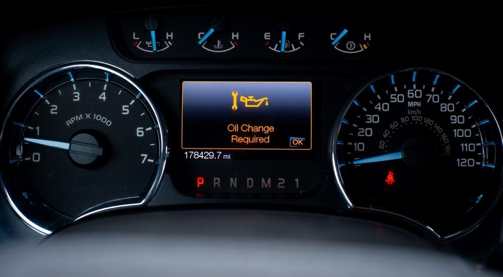 Oil change required reminder