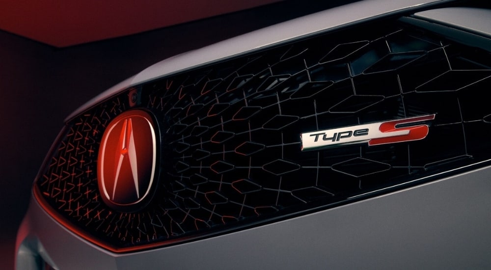 Grille on a white 2025 Acura TLX Type S