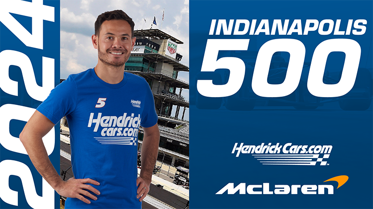 Kyle Larson Enters 2024 Indianapolis 500 with HendrickCars.com | Hendrick Automotive Group