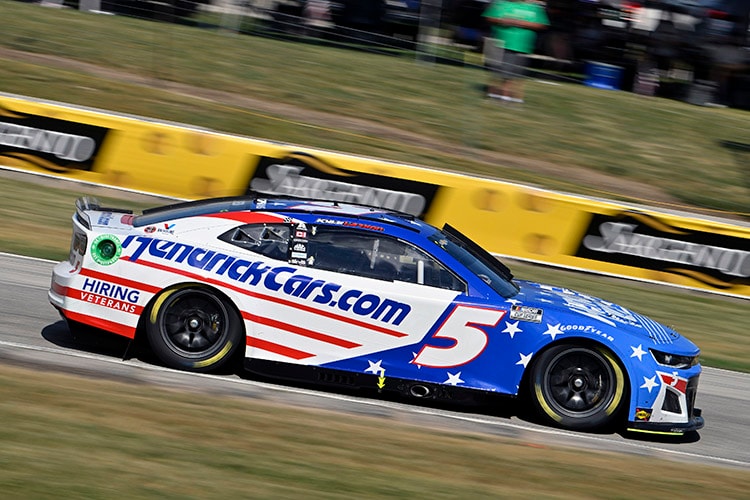 Two races, two topthree finishes for Larson at Road America Hendrick