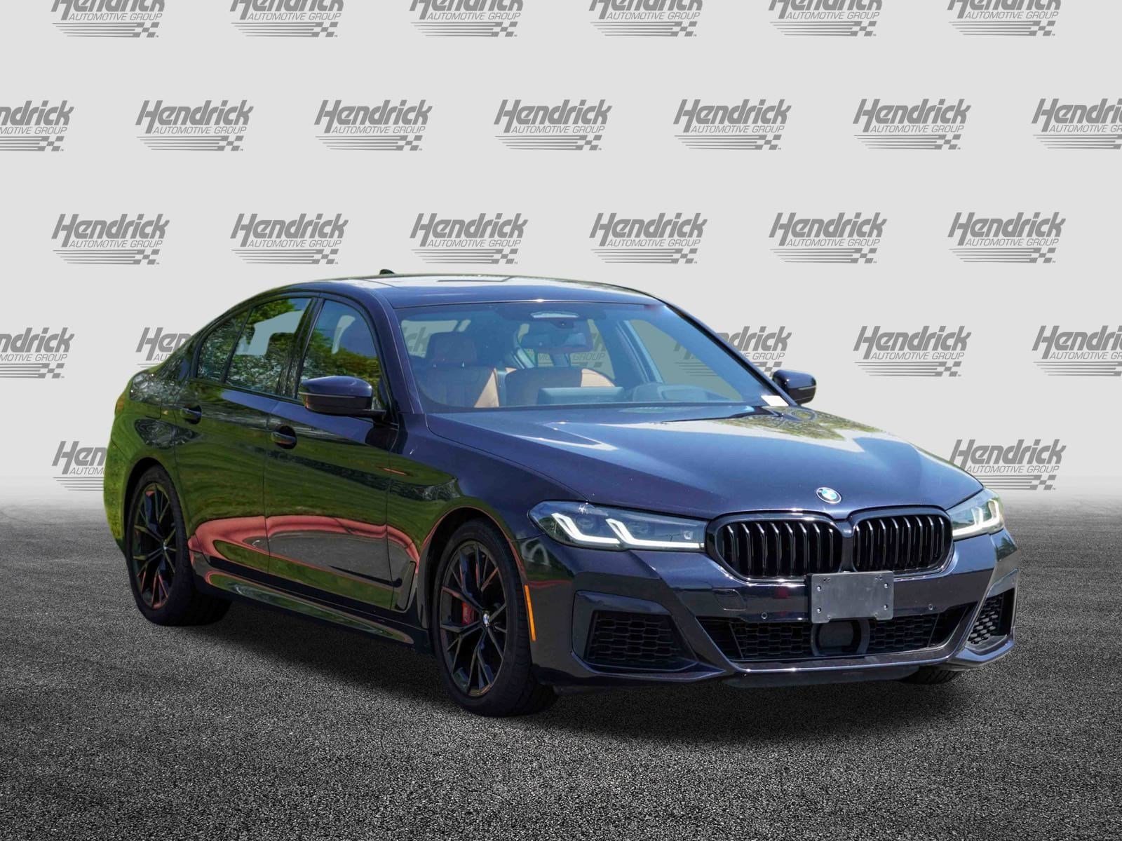 Certified 2022 BMW 5 Series M550i with VIN WBA13BK09NCJ01447 for sale in Charlotte, NC
