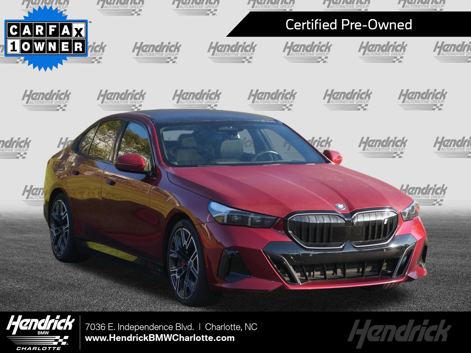 Certified 2024 BMW i5 40 with VIN WBY33FK01RCR75069 for sale in Charlotte, NC