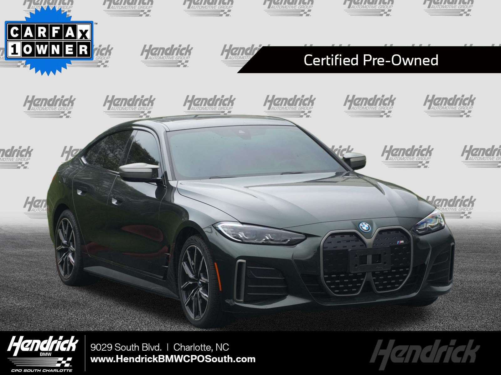 Certified 2023 BMW i4 M50 with VIN WBY33AW01PFR40413 for sale in Charlotte, NC