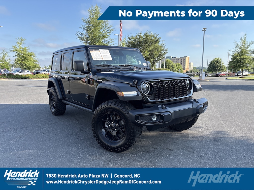 Certified 2025 Jeep Wrangler Willys Convertible