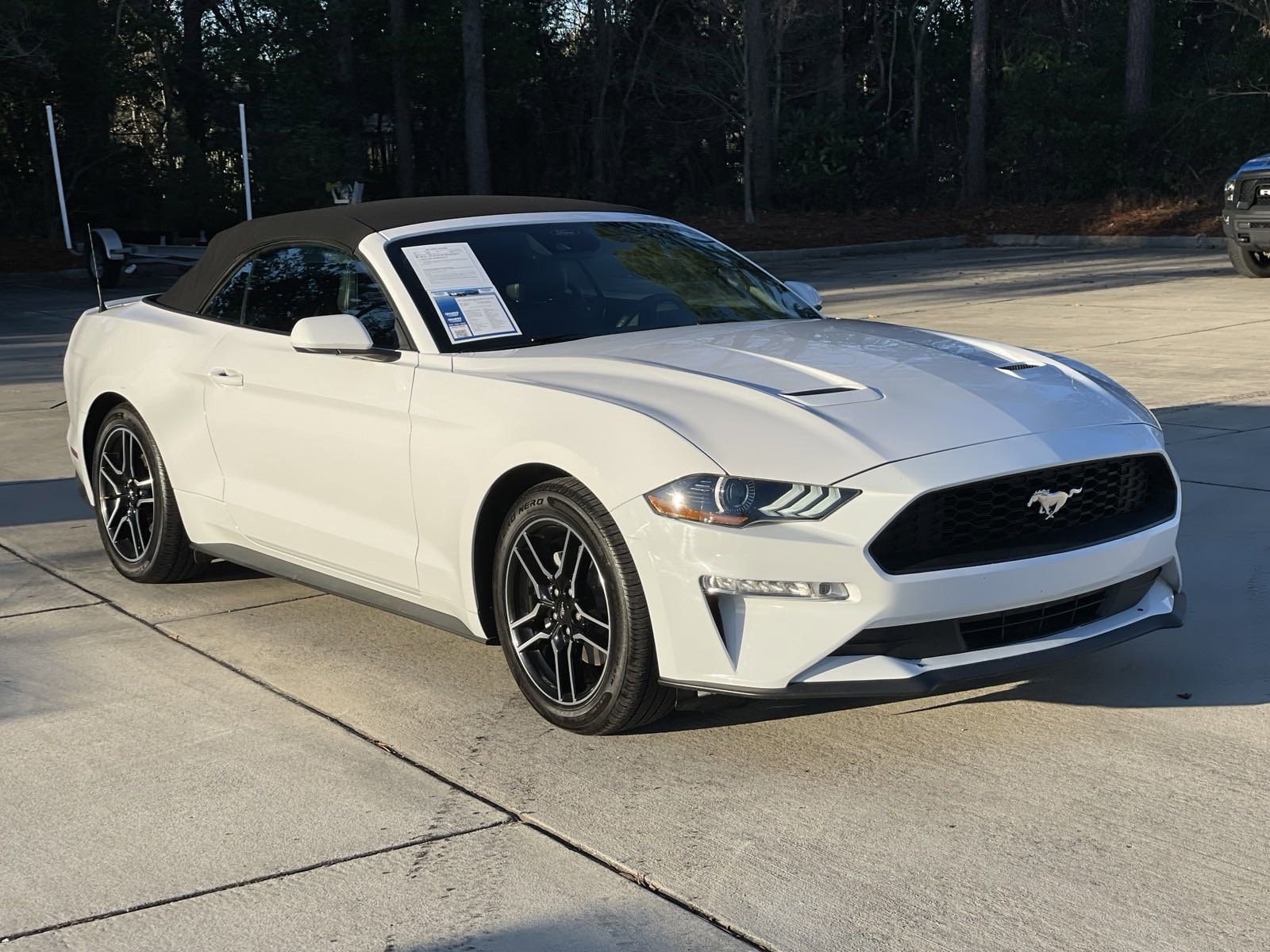 Used 2021 Ford Mustang EcoBoost Premium with VIN 1FATP8UH9M5105805 for sale in Merriam, KS