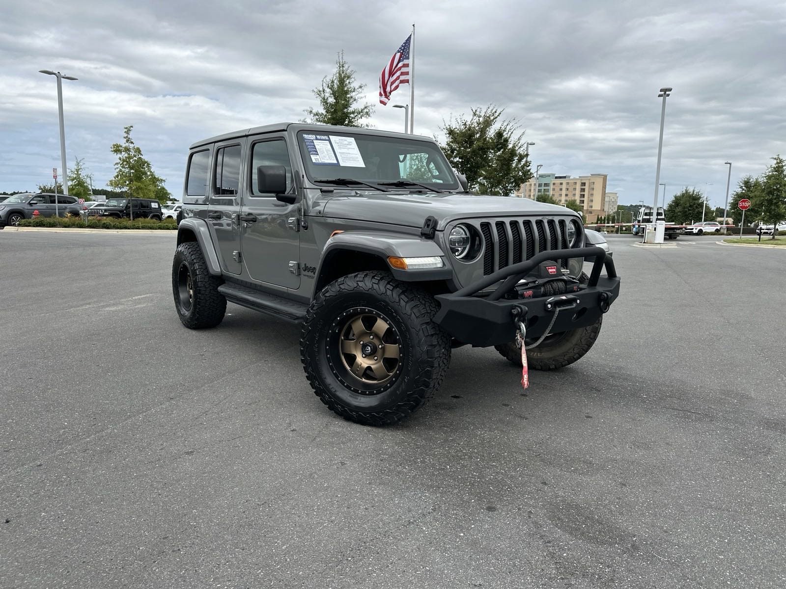 Used 2020 Jeep Wrangler Unlimited Sahara Altitude with VIN 1C4HJXEG3LW137871 for sale in Concord, NC