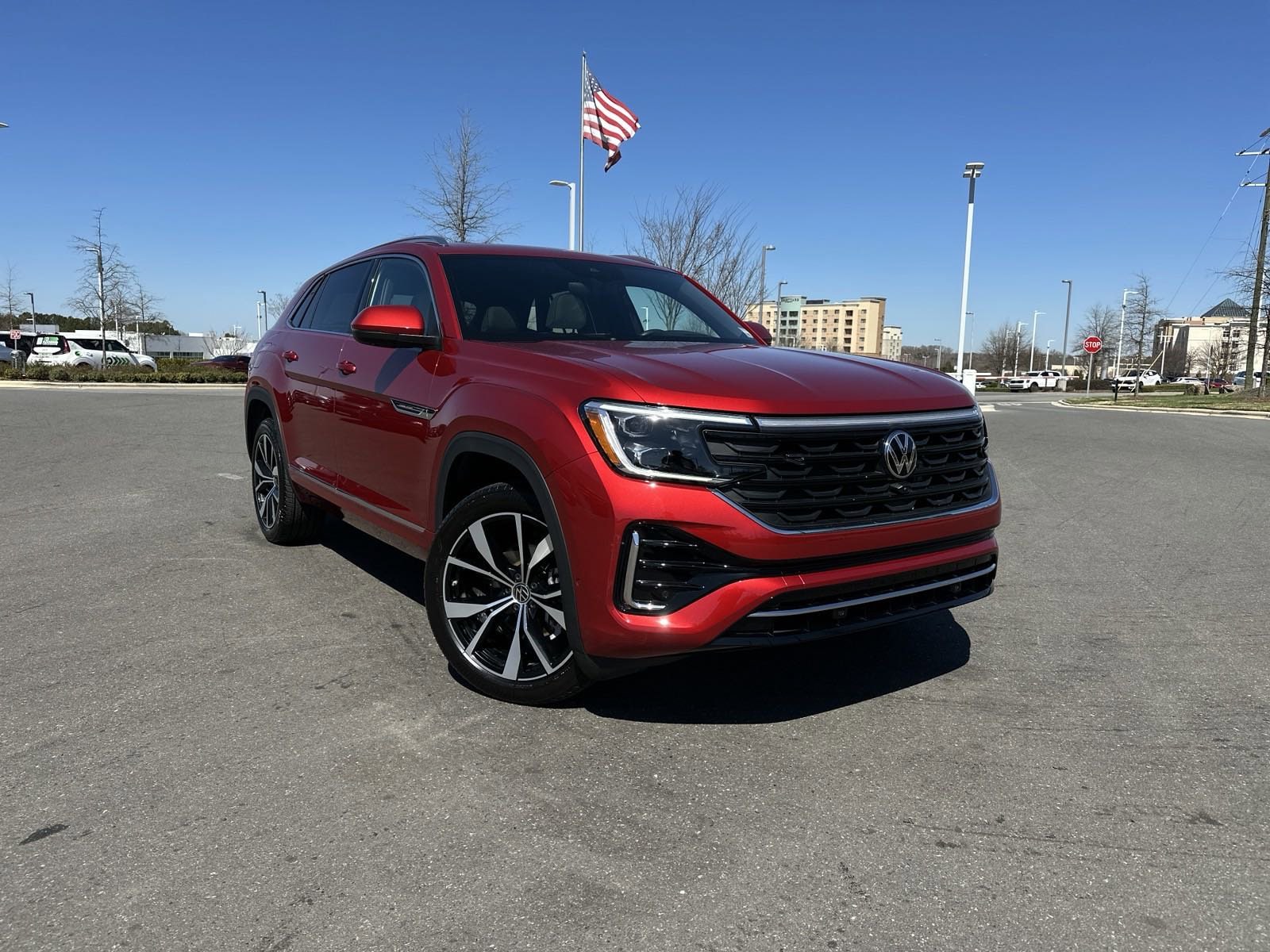 Certified 2024 Volkswagen Atlas Cross Sport SEL Premium R-LINE with VIN 1V2FE2CA4RC247057 for sale in Concord, NC