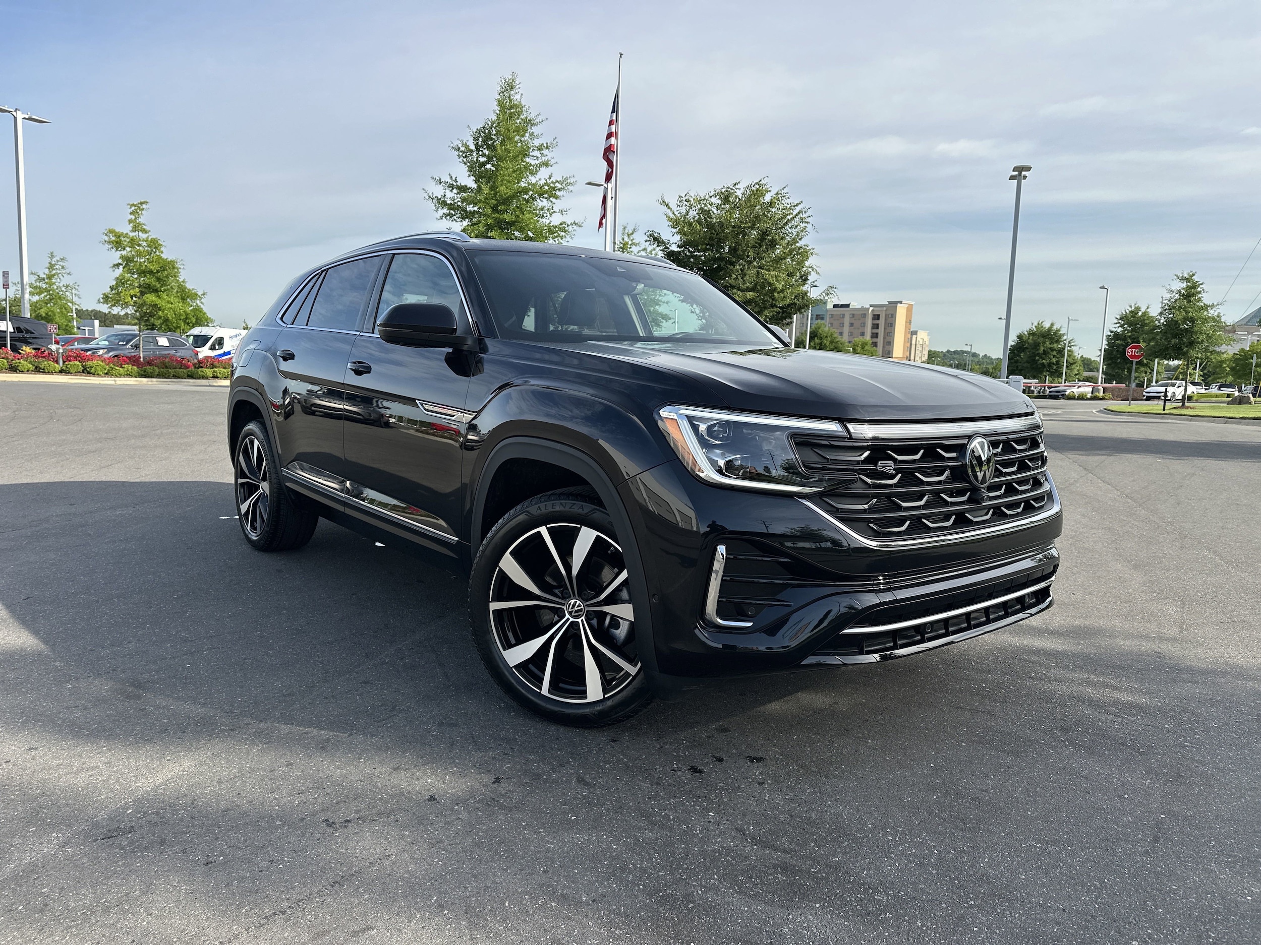 Certified 2025 Volkswagen Atlas Cross Sport SEL Premium R-LINE with VIN 1V2FE2CA0SC200873 for sale in Concord, NC