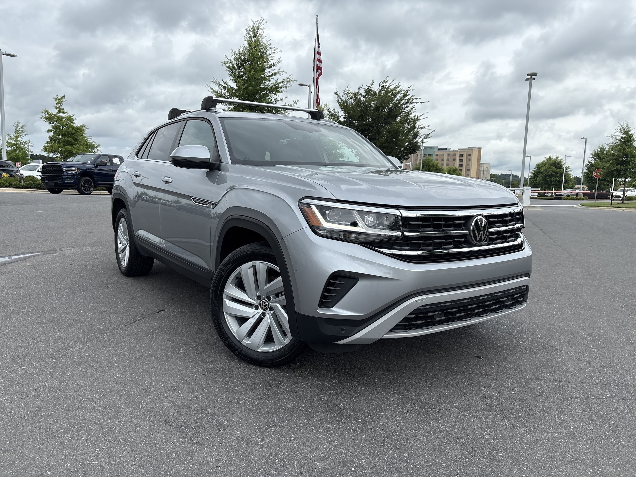 Certified 2023 Volkswagen Atlas Cross Sport SE w/Tech with VIN 1V2JE2CA1PC214024 for sale in Concord, NC